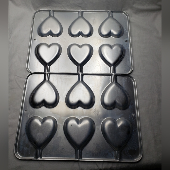 Vintage 1995 Wilton Heart Lollipop Pan 9 1/2" x 13 1/2" - Picture 2 of 4